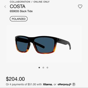 New Authentic Costa Sunglasses.
